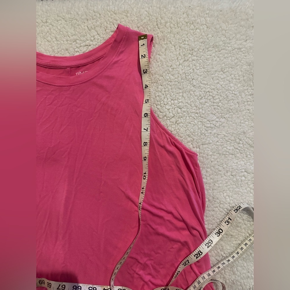 Time and Tru Women’s Pink Short Sleeve Dress size X-Large (16-18) with Pockets - Picture 9 of 11